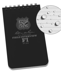 Rite In The Rain Weatherproof Field Interview Notebook, 3 In. X 5 In.