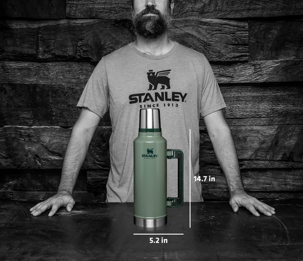 STANLEY CLASSIC LEGENDARY VACUUM INSULATED BOTTLE 2 QT 7 STANLEY CLASSIC LEGENDARY VACUUM INSULATED BOTTLE 2 QT