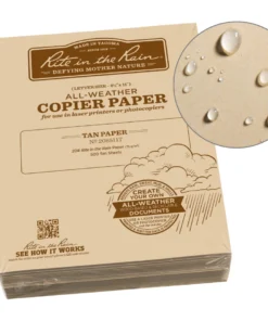 Rite In The Rain Weatherproof Bulk Copier Paper 8.5 In. X 11 In. 500 Sheets - 20# 13 Rite In The Rain Weatherproof Bulk Copier Paper 8.5 In. X 11 In. 500 Sheets - 20#