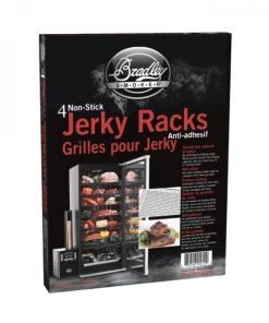 Bradley Smoker Jerky Racks, Teflon Coating, 15×11.9 In, 4 Pack