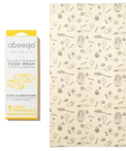 Abeego Reusable Beeswax Food Wraps - Rectangle