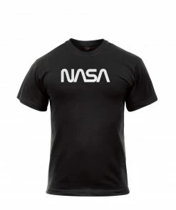Rothco Authentic NASA Worm Logo T-Shirt - Black