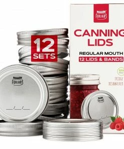 ForJars Canning Lids & Bands 12 Sets