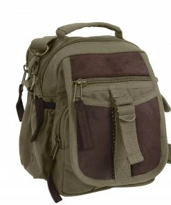 Rothco Canvas & Leather Travel Shoulder Bag