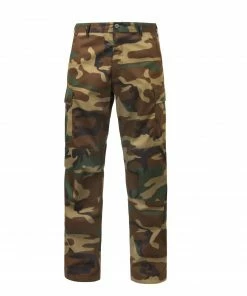Rothco Relaxed Fit Zipper Fly BDU Pants - Woodland Camo