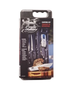 Bradley Accessories Bradley Smoking Tools, 5 Pieces: Butcher Knife, Boning Knife, Fork, Sharpener And Digital Thermometer