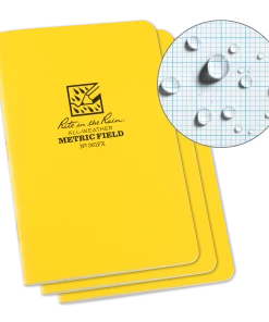 Rite In The Rain Weatherproof Stapled Pattern Notebook, 4.625 In. X 7 In. - 3 Pack Books, Binders & Notepads