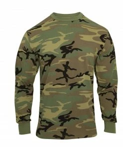 Rothco Long Sleeve Vintage T-Shirt - Woodland Camo