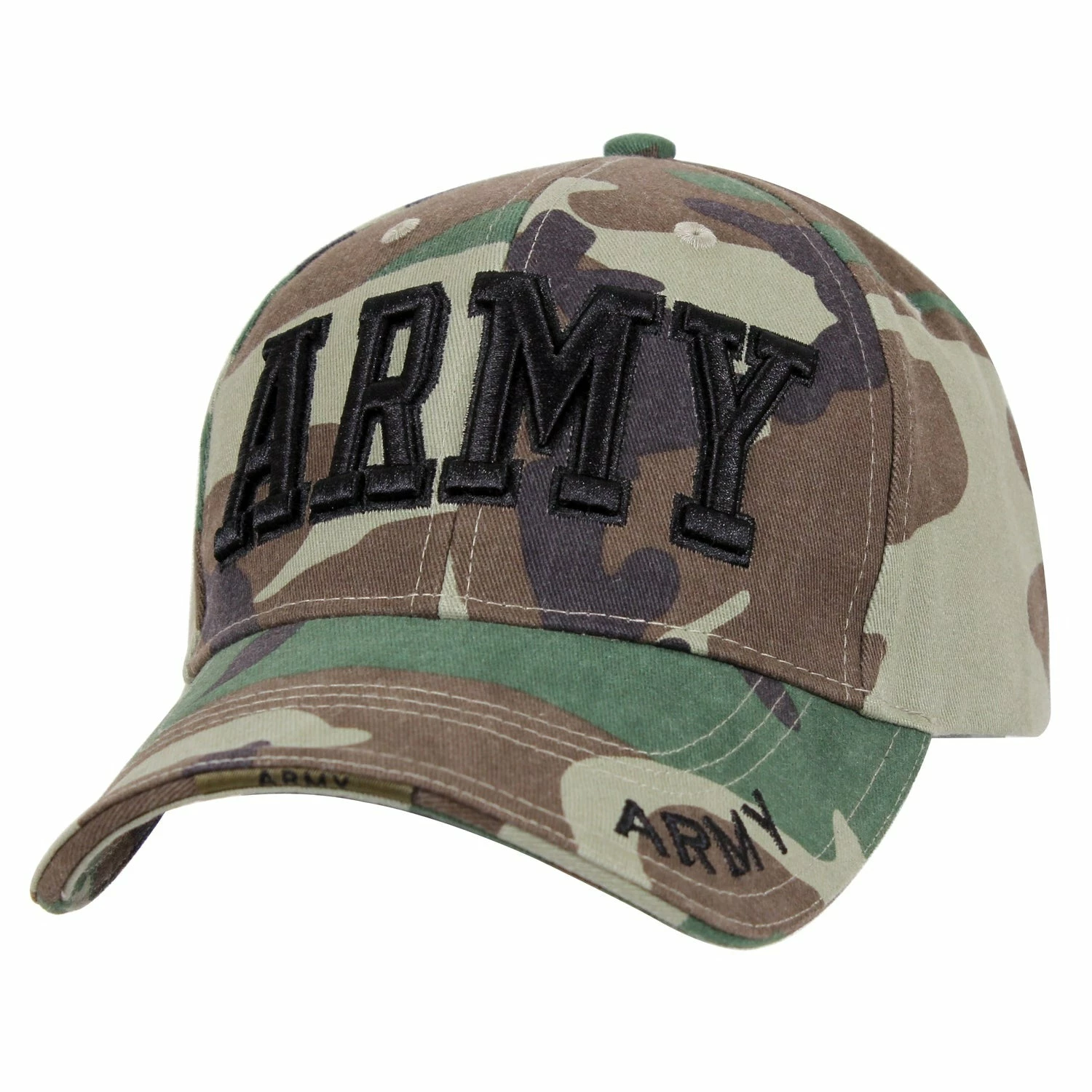 Rothco Deluxe Army Embroidered Low Profile Insignia Cap - One Size 1 Rothco Deluxe Army Embroidered Low Profile Insignia Cap - One Size