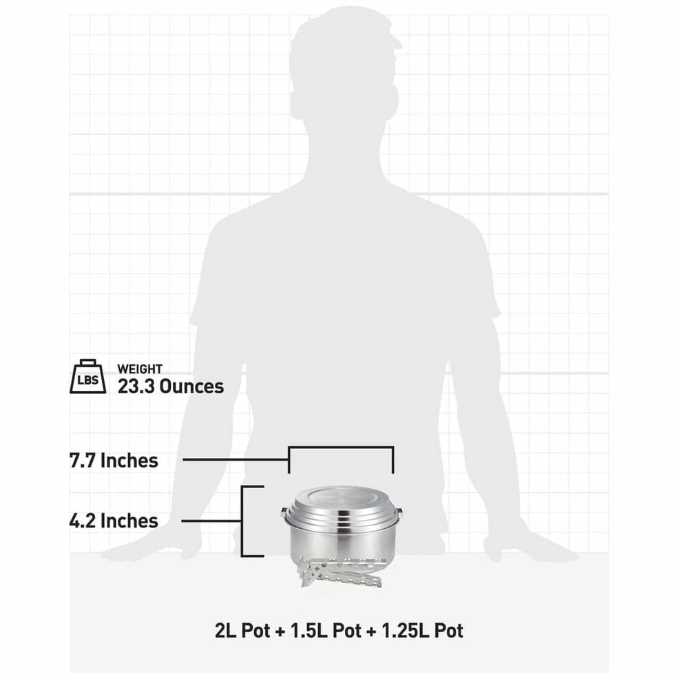 Solo Stove 3 Pot Set Gear 3 Solo Stove 3 Pot Set Gear