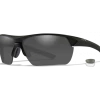 WILEY X GUARD ADVANCED SUNGLASSES 2 Lens Pack ~ Smoke Grey-Clear With Matte Black Frame Gear