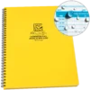 Waterproof Notebooks Rite In The Rain Weatherproof Side Spiral Notebook, 8.5 In. X 11 In. Commercial Pool & Spa Maintenance Log
