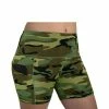 Rothco Women's Camo Workout Performance Legging Shorts - Woodland Camo