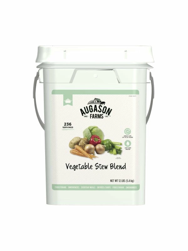 Augason Farms Vegetable Stew Blend 4 Gal. Pail 1 Augason Farms Vegetable Stew Blend 4 Gal. Pail