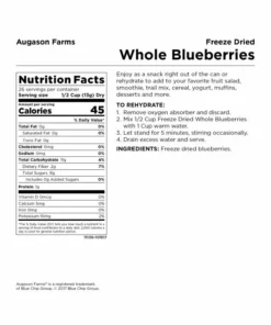 Augason Farms Freeze Dried Whole Blueberries