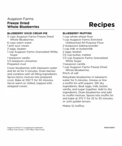 Augason Farms Freeze Dried Whole Blueberries