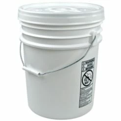 Good2GoCo White Food Grade Bucket With Lid - 5 Gallon (12 Pack) Food & Food Storage