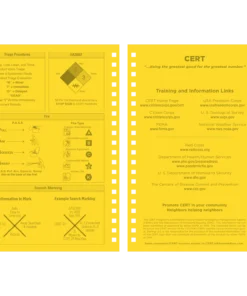 Rite In The Rain Weatherproof Side Spiral Notebook, 4.625 In. X 7 In. CERT Field Operator's Guide FOG Waterproof Notebooks