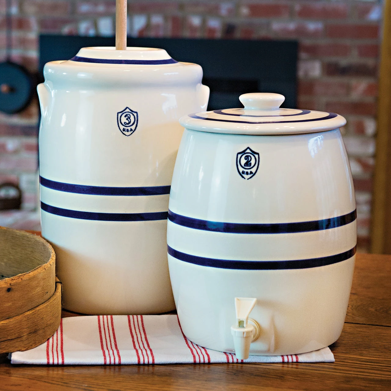 Ohio Stoneware Beverage Keg - 2 Gallon 2 Ohio Stoneware Beverage Keg - 2 Gallon
