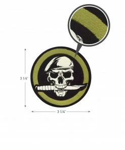 Rothco Military Skull & Knife Morale Patch