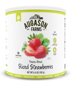 Augason Farms Freeze Dried Sliced Strawberries Food & Food Storage