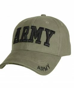 Rothco Deluxe Army Embroidered Low Profile Insignia Cap - One Size 16 Rothco Deluxe Army Embroidered Low Profile Insignia Cap - One Size