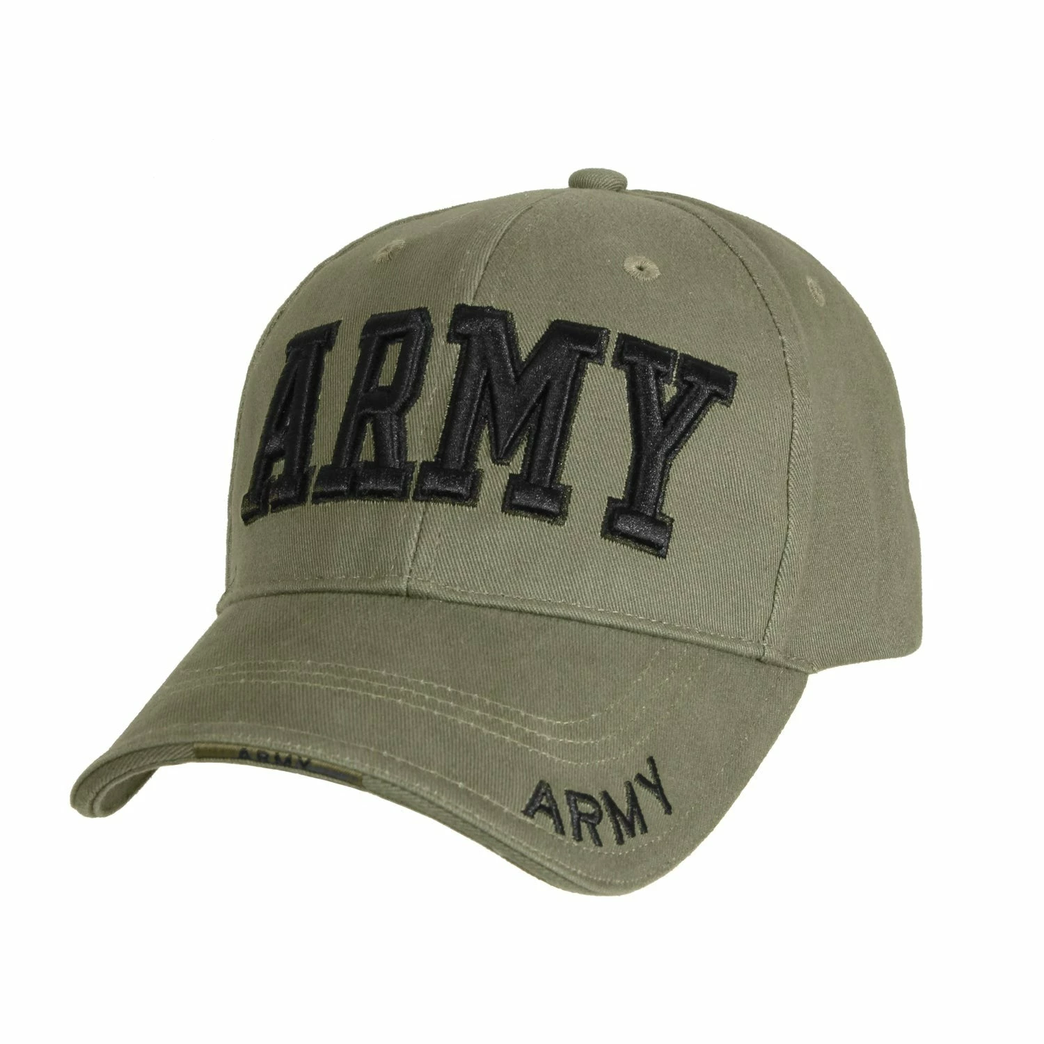 Rothco Deluxe Army Embroidered Low Profile Insignia Cap - One Size 8 Rothco Deluxe Army Embroidered Low Profile Insignia Cap - One Size