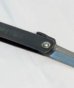 Gear Gyokucho Triple-layered SK Steel HIGO Knife (100mm) - Black Handle