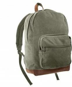 Rothco Vintage Canvas Teardrop Backpack With Leather Accents