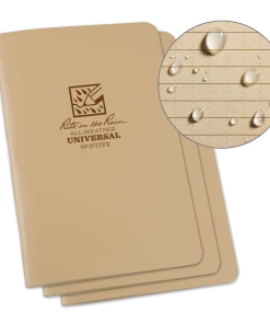 Rite In The Rain Weatherproof Stapled Notebook, 4.625 In. X 7 In. - 3 Pack 24 Rite In The Rain Weatherproof Stapled Notebook, 4.625 In. X 7 In. - 3 Pack