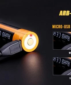 FENIX ARB-L18 2600U USB RECHARGEABLE LI-ION 18650 BATTERY