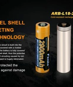 Fenix Lights FENIX ARB-L18 2900L COLD RESISTANT RECHARGEABLE 18650 BATTERY