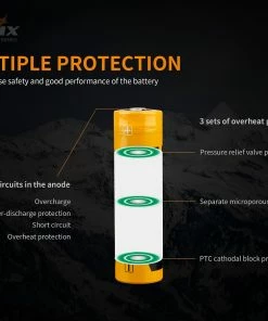 FENIX ARB-L21 5000 21700 LI-ION RECHARGEABLE BATTERY Fenix Lights