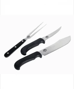 Bradley Accessories Bradley Smoking Tools, 5 Pieces: Butcher Knife, Boning Knife, Fork, Sharpener And Digital Thermometer