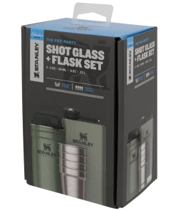 STANLEY ADVENTURE PRE-PARTY SHOT GLASS + FLASK SET Insulated Bottles & Tumblers