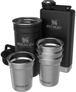 STANLEY ADVENTURE PRE-PARTY SHOT GLASS + FLASK SET Insulated Bottles & Tumblers