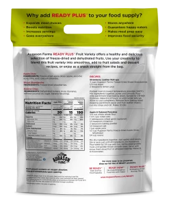 Augason Farms Fruit Variety Pouch Food & Food Storage