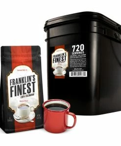 Franklin's Finest Survival Coffee (720 Servings, 1 Bucket) Food & Food Storage
