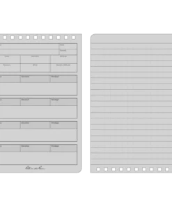 Waterproof Notebooks Rite In The Rain Weatherproof Top Spiral DOPE Logbook, 4 In. X 6 In.