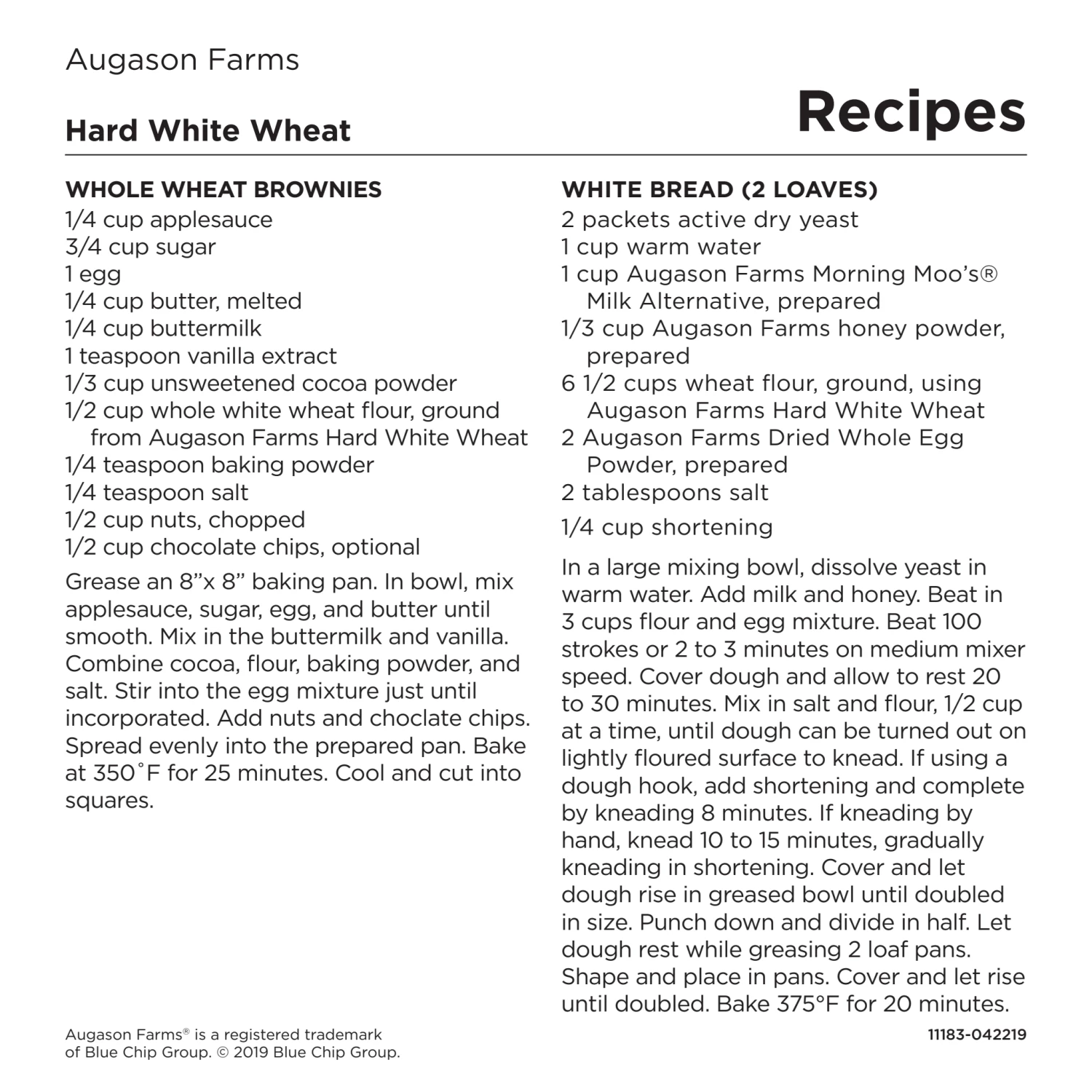 Augason Farms Hard White Wheat 9 Augason Farms Hard White Wheat