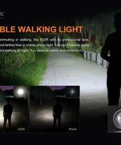 Fenix E02R Rechargeable 200 Lumen Keychain Light