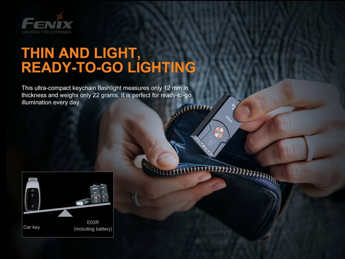 FENIX E03R 260 LUMENS KEYCHAIN FLASHLIGHT Flashlights 5 FENIX E03R 260 LUMENS KEYCHAIN FLASHLIGHT Flashlights