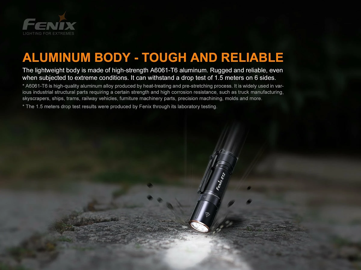 FENIX E12 V2.0 160 LUMENS AA EDC FLASHLIGHT 12 FENIX E12 V2.0 160 LUMENS AA EDC FLASHLIGHT