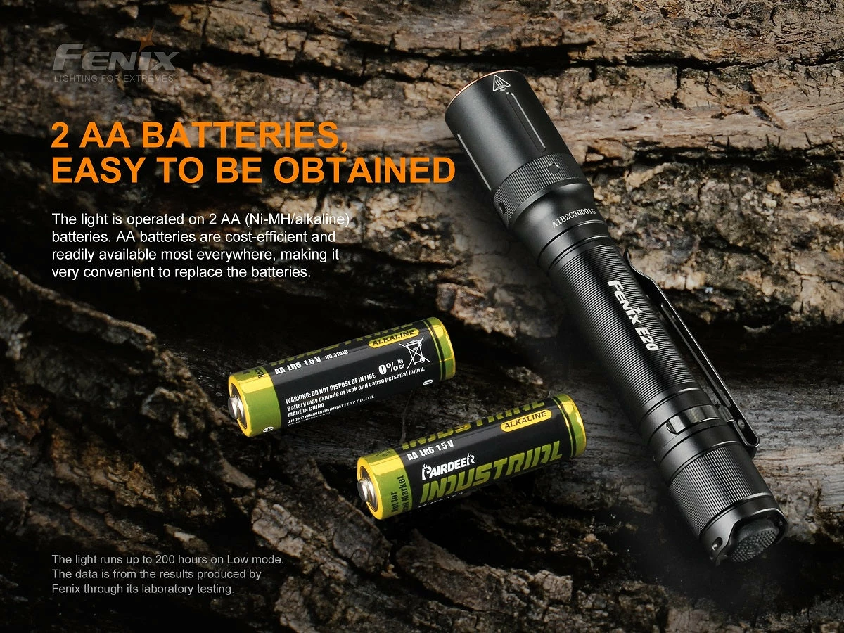 Flashlights FENIX E20 V2.0 350 LUMENS EDC FLASHLIGHT 11 Flashlights FENIX E20 V2.0 350 LUMENS EDC FLASHLIGHT