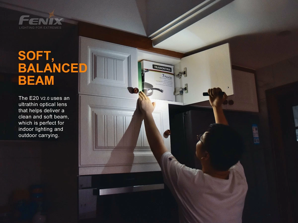 Flashlights FENIX E20 V2.0 350 LUMENS EDC FLASHLIGHT 8 Flashlights FENIX E20 V2.0 350 LUMENS EDC FLASHLIGHT