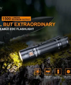Flashlights FENIX E28R 1500 LUMENS RECHARGEABLE FLASHLIGHT