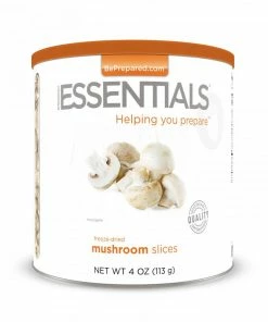 Emergency Essentials Freeze Dried Mushroom Slices - Large Can Food & Food Storage