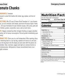 Food & Food Storage Emergency Essentials Freeze Dried Tomato Chunks - Large Can