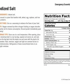 Food & Food Storage Emergency Essentials Iodized Salt Large Can