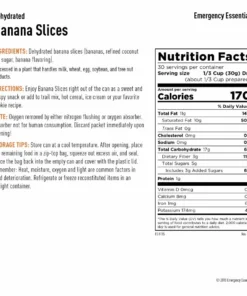 Food & Food Storage Emergency Essentials Dehydrated Banana Slices Large Can